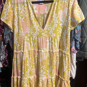 Floral Yellow Mini Dress YirehxEternal Sunshine